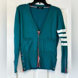 Women's‎ Teal Cardigan Sweater